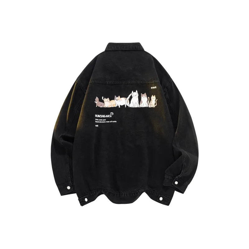 HCHUICHENG Denim Jackets Unisex-9