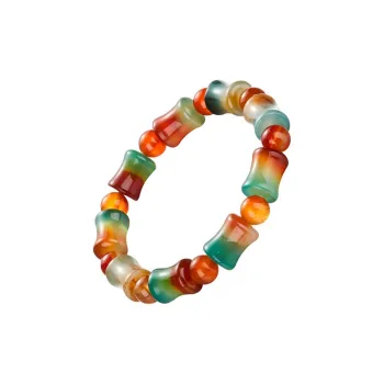 MAMADESHOUHU Chalcedony Continuous Good Luck, Full Of Blessing Minimalist Style Large Air Wrist Accessory Women's