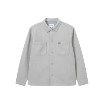 LACOSTE Jackets Coats Men's Silver Gray