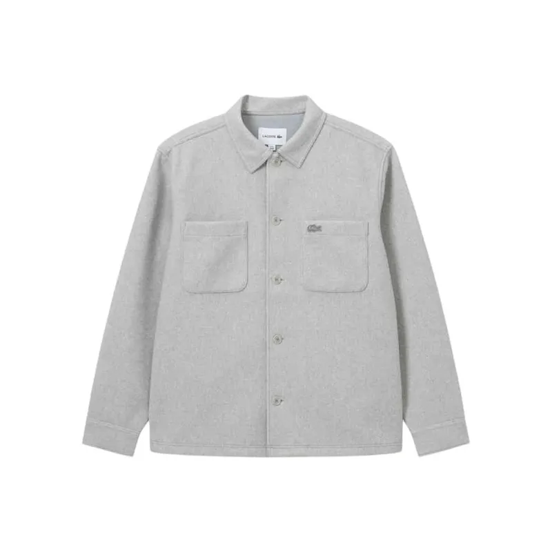 LACOSTE Jackets Coats Men's Silver Gray-0