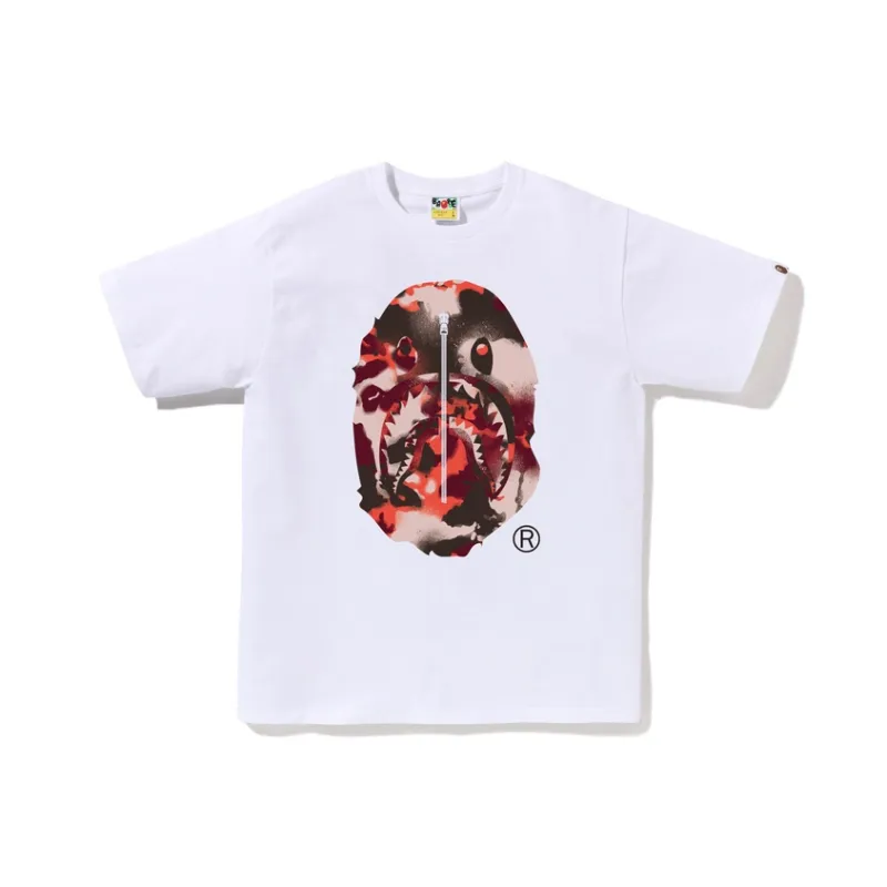 A BATHING APE ® Camouflage graphic T shirt-8