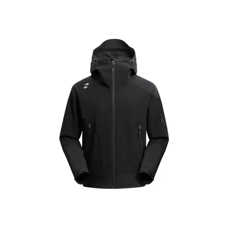 TAJEZZO Windproof Breathable Super Light Insect Resistant Wear Resistant Windbreaker Jacket Men's Black-0