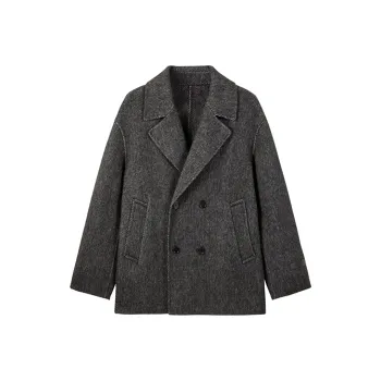 PEACEBIRD MEN Coats Men's Dark Gray