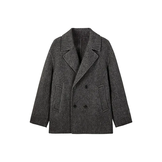 PEACEBIRD MEN Coats Men's Dark Gray-0