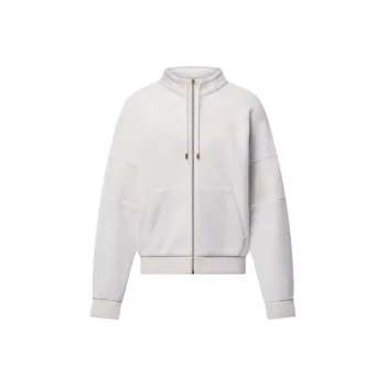 LOUIS VUITTON 1AGJXN Quilted Textured Wool Blouson
