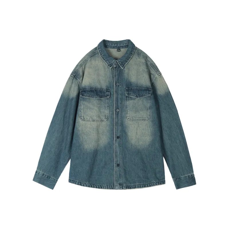 WILD LEADER Denim Jacket Unisex Peacock Blue-0