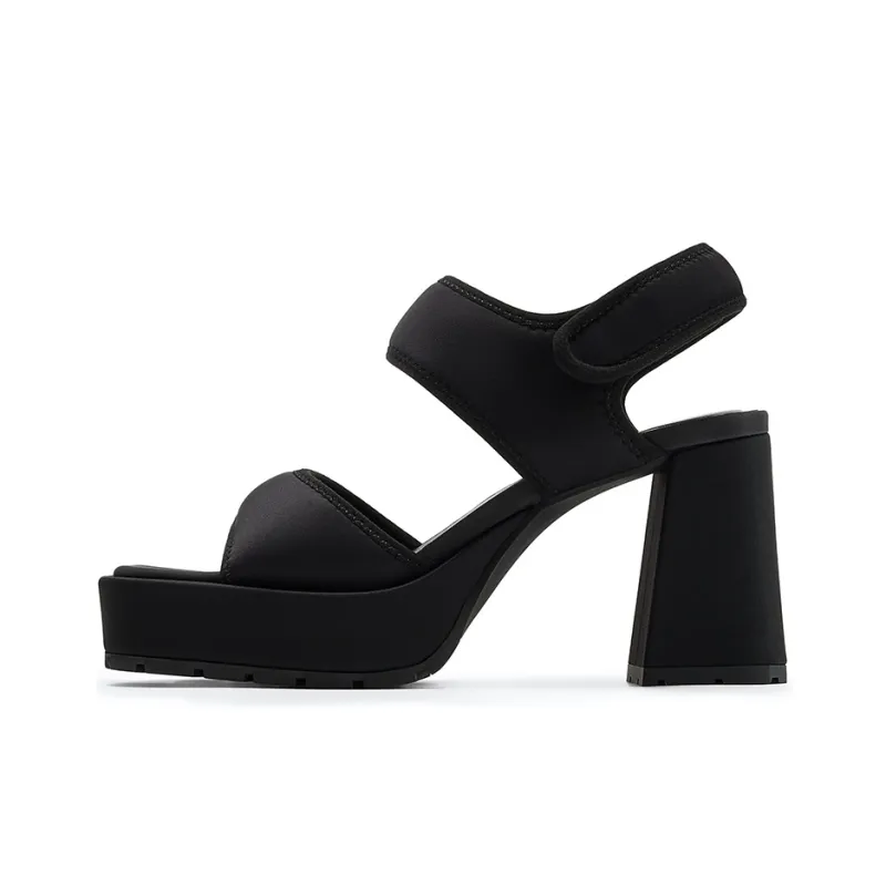 GG CC Chunky Heel One Strap Sandals 9.5cm Women's-0