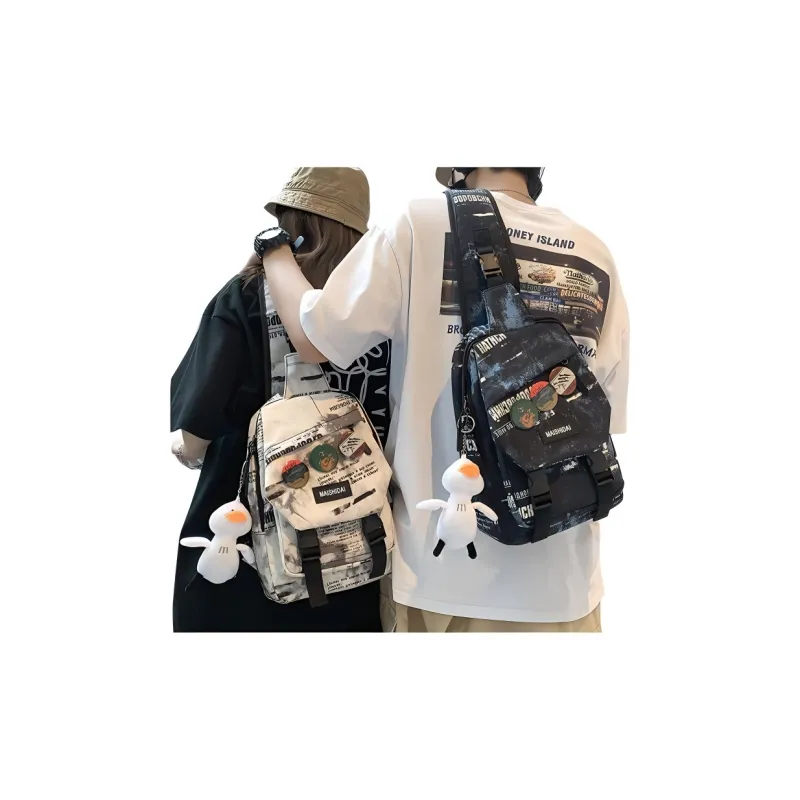 Omanfei Nylon Sling Bag Regular Unisex Multicolor-3