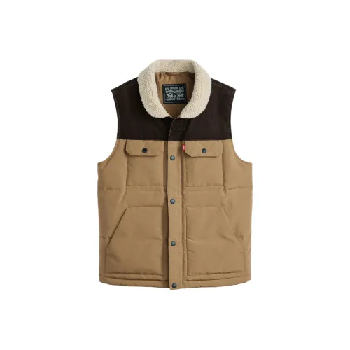 Levis Vests Men Tan