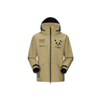 Panda Water Resistant Rainproof Windproof Windbreaker Jacket Unisex