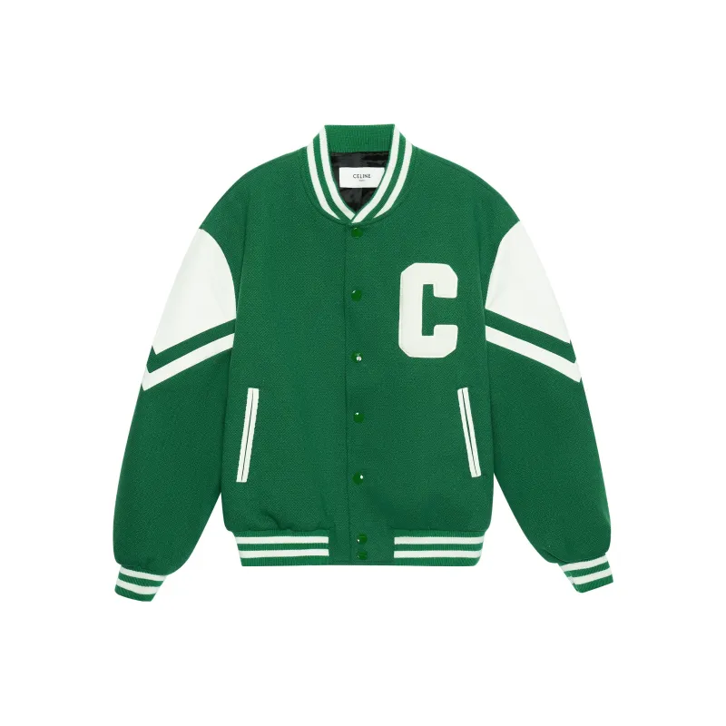 CELINE Baseball Jacket Men's Green-0