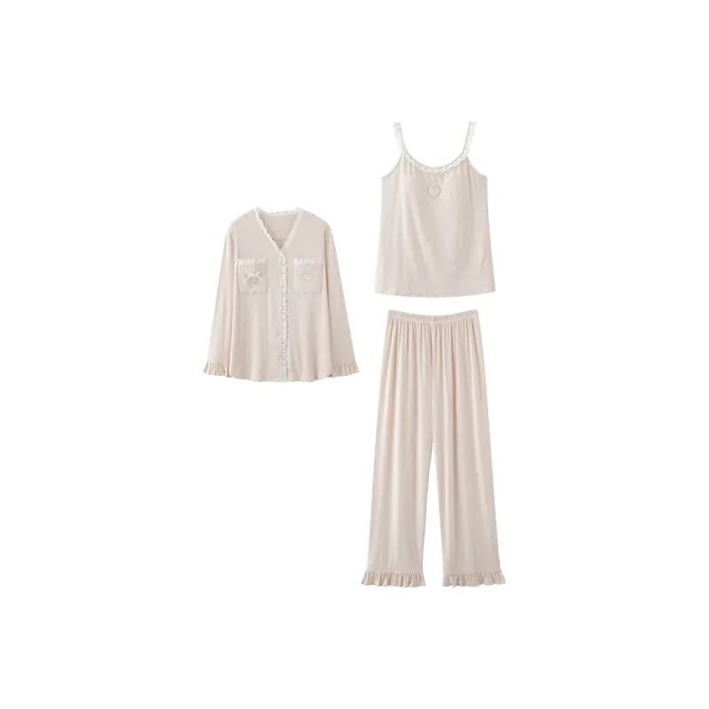 MIIOW Pajama Set Women's Light Pink-0