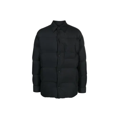 OFF WHITE Buttoned Long Sleeved Puffer Jacket