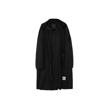 FUMITO GANRYU Logo patch Rain Coat