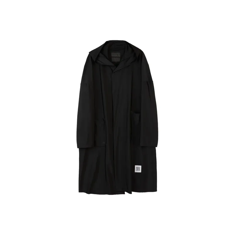 FUMITO GANRYU Logo patch Rain Coat-0