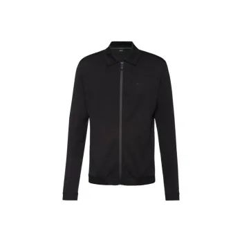 HUGO BOSS Rubber Logo Zipped Sweatshirt
