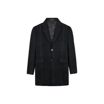 Wit Coats Men Black Blue