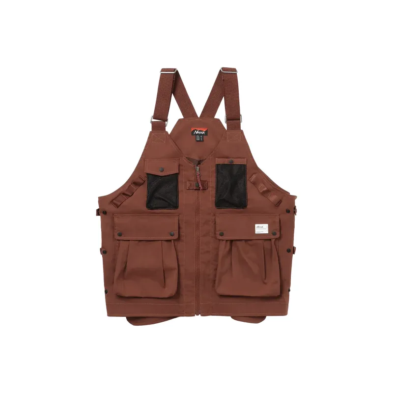 NANGA Hinok Ripstop HINOC RIPSTOP FIELD VEST Unisex Brown-0