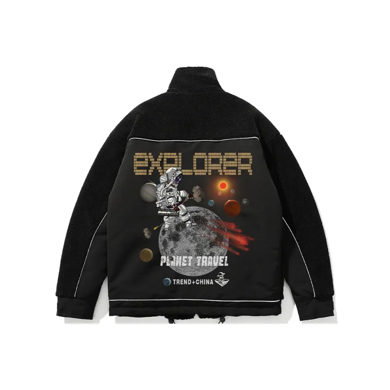 SANSYAS Velvet Jackets Unisex Black-0
