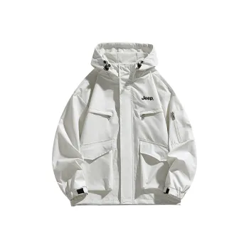 Jeep Water-Resistant Windproof Breathable Windbreaker Jacket Men