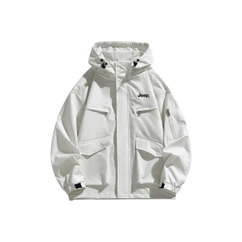 Jeep Waterproof, Windproof, And Breathable Windbreaker Jacket Men-0