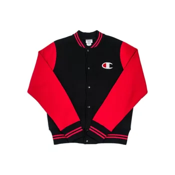 Champion Baseball Jacket US Version Unisex Red Black