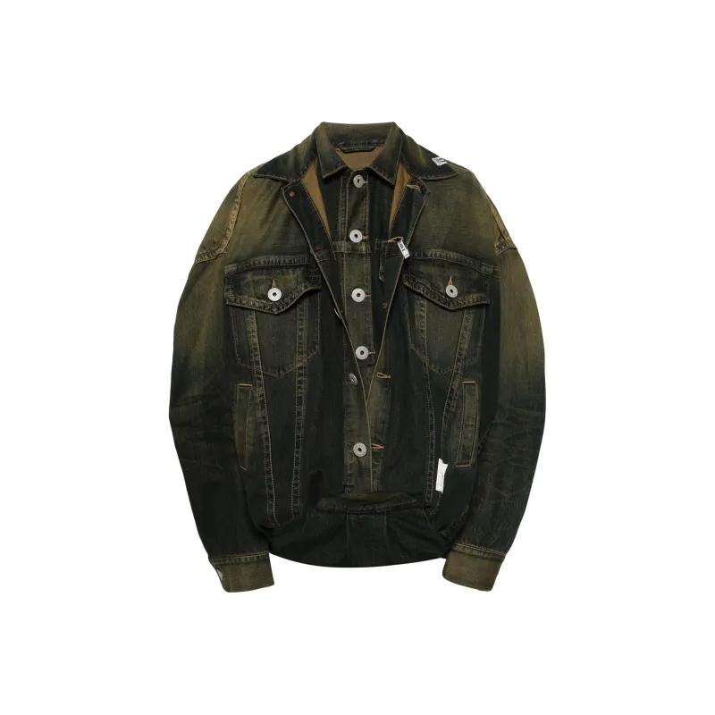 Maison Mihara Yasuhiro Layered Denim Jacket-0