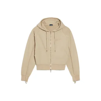 Jacquemus Le Sweater Camargue Zippe Clay Logo Sweatshirt