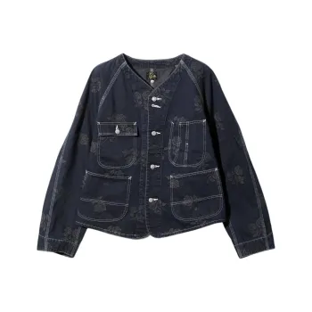 Needles Denim Jacket Unisex Blue