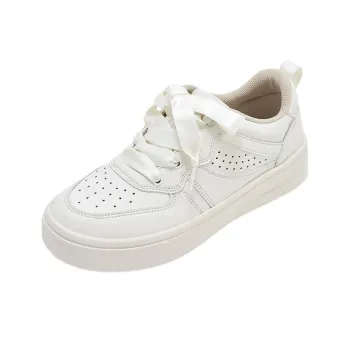PANSY Cushioning, Lightweight, Breathable Low Top Skateboard Shoes Women's White