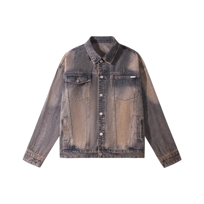 FEAROM Denim Jacket Unisex Vintage Blue-3