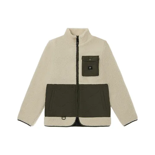 Vans Velvet Jackets Unisex White Green Multicolor