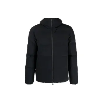 HERNO Zip Up Hooded Down Jacket