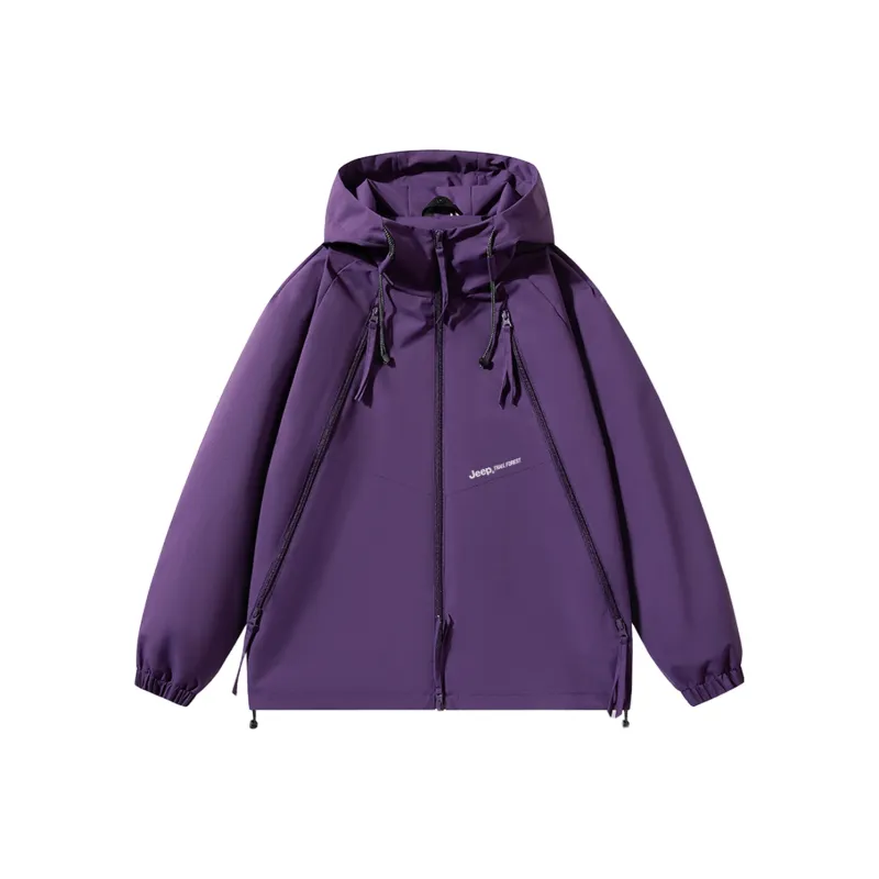 Jeep Windbreaker Jacket Trench Coat Unisex-4