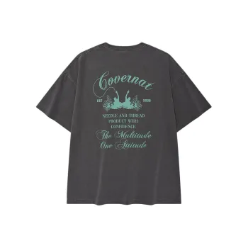 COVERNAT SS25 T Shirt Men's Charcoal Gray