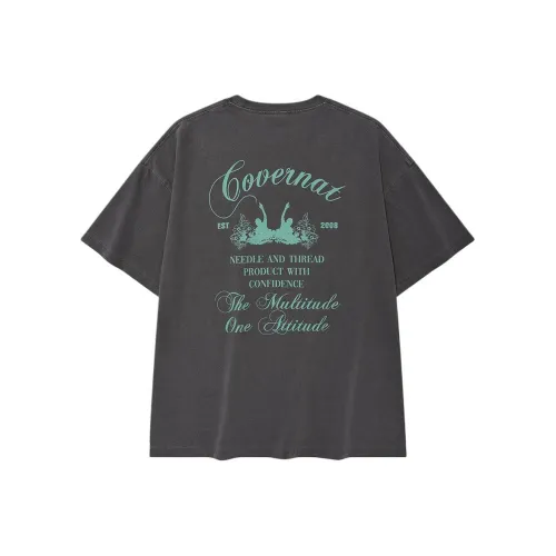 COVERNAT SS25 T Shirt Men's Charcoal Gray