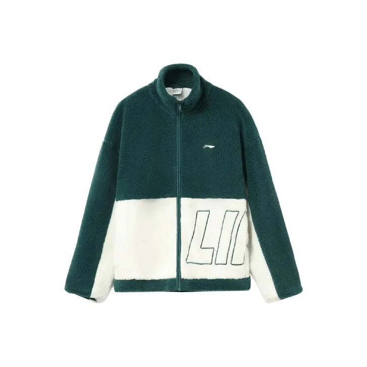 LiNing Sports Life Collection Jacket Unisex Deep Ink Green-0