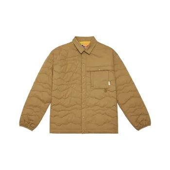 Penfield Lapel Loose Fit Moderate Puffer Jacket Unisex Khaki