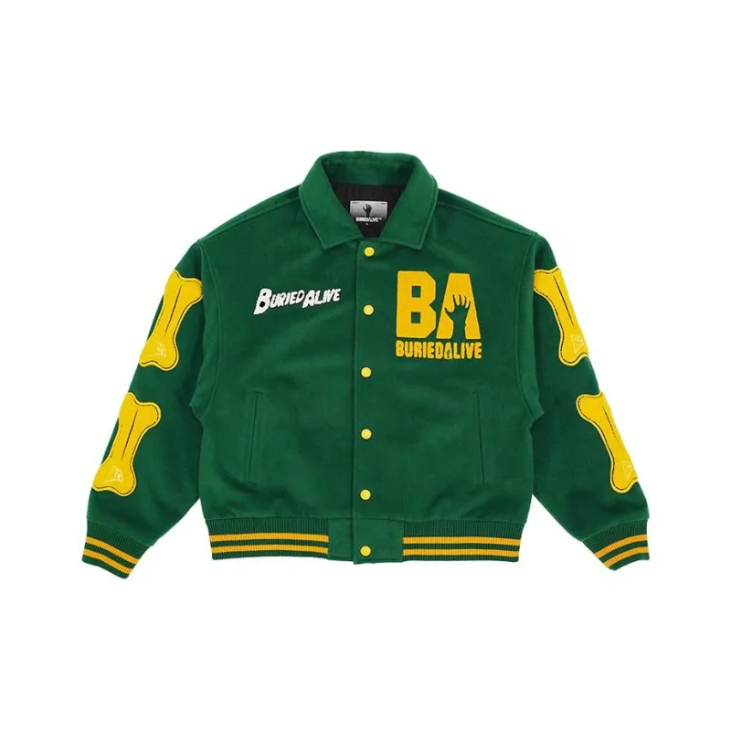 BURIEDALIVE Baseball Jerseys Unisex Green-0