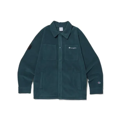 Champion Jackets Men Emerald Green Blue