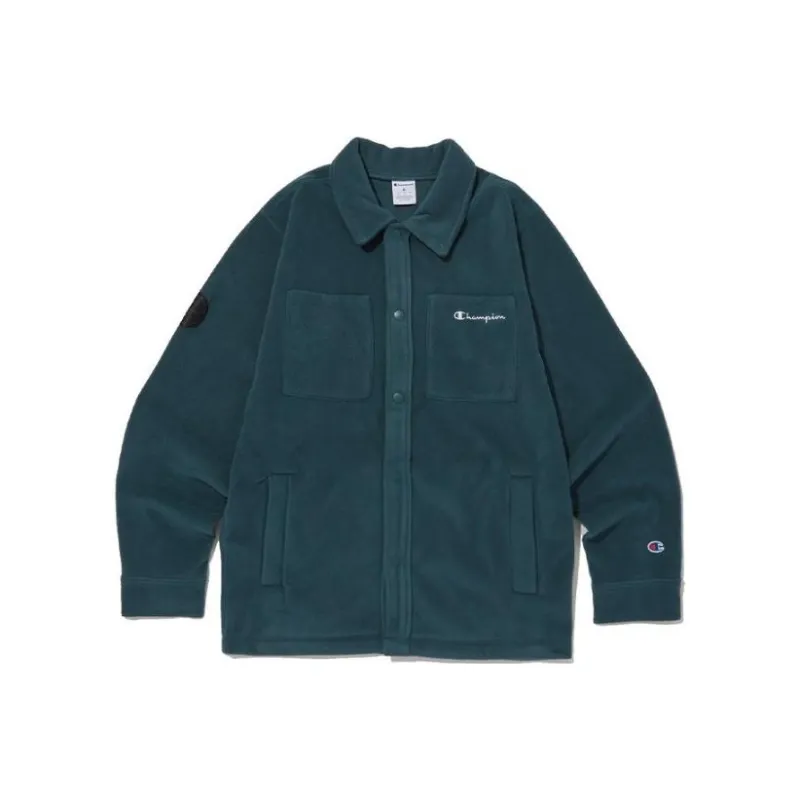 Champion Jackets Men Emerald Green Blue-0