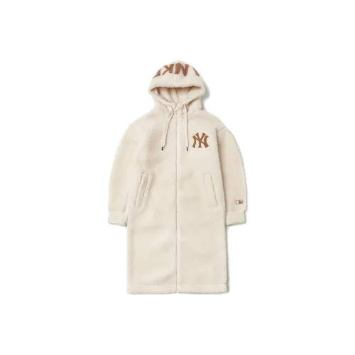 MLB DUMBLE FLEECE New York Yankees Velvet Jackets Unisex Cream