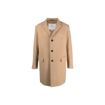 WOOLRICH Classic Single-breasted Wool Coat