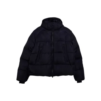 Y 3 Graphic print Hooded Puffer Jacket