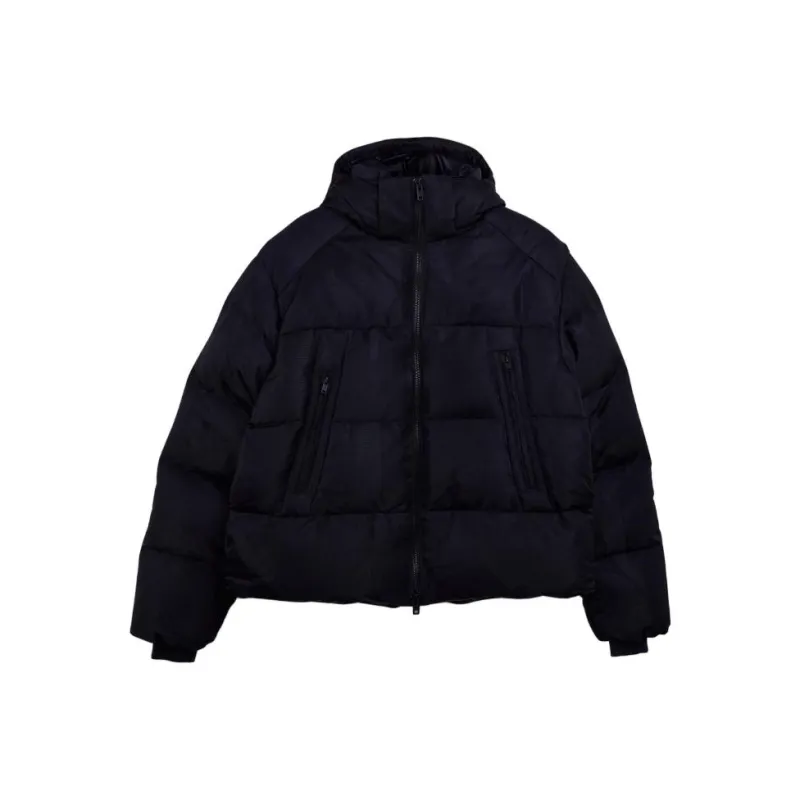 Y-3 Graphic-print Hooded Puffer Jacket-0