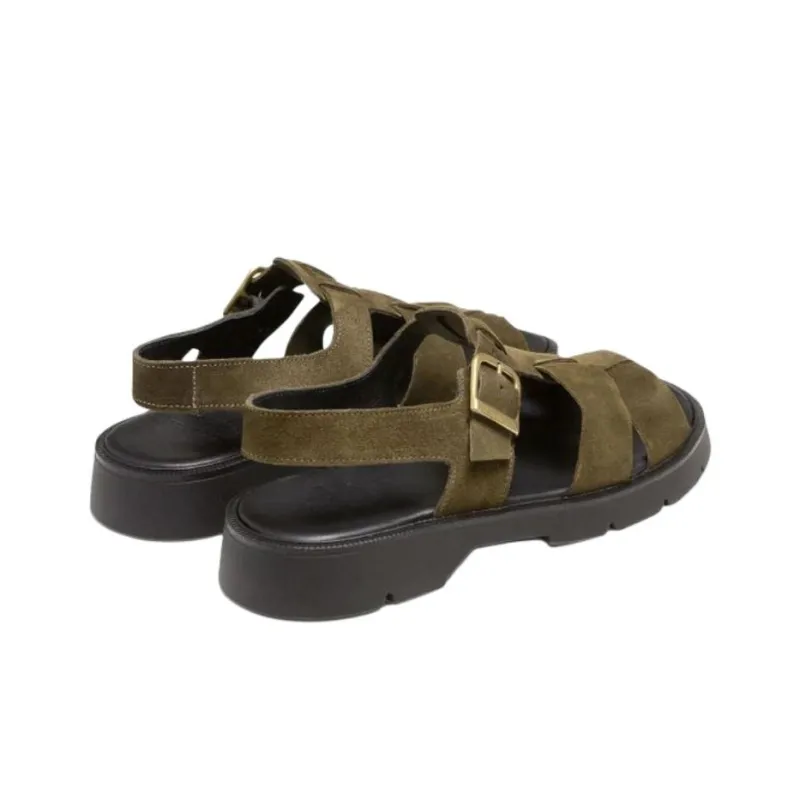 KLEMAN CLEON MANUFACTURE BALLAST V Roman Sandals 3cm Women's Khaki-3
