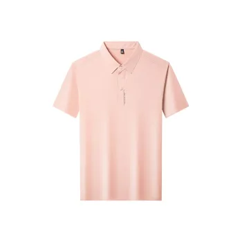 Devanro Polo Shirt Men's Light Pink