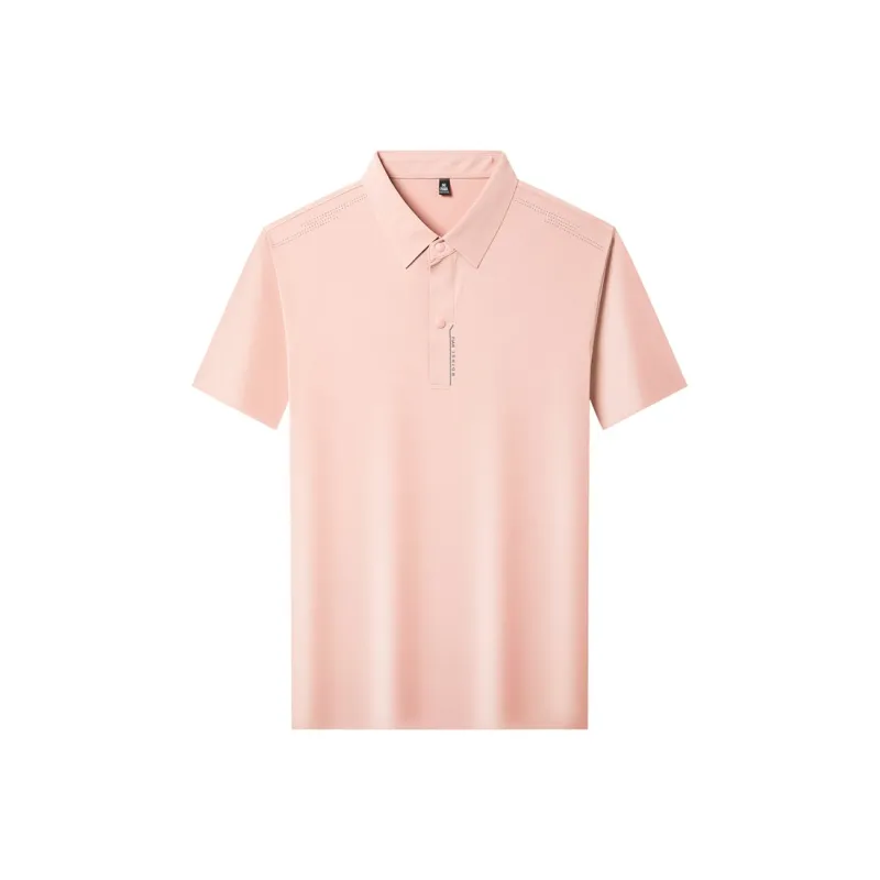Devanro Polo Shirt Men's Light Pink-0