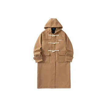 Suamoment Fall And Winter Vintage Casual Loose Fit Couple Coat Unisex