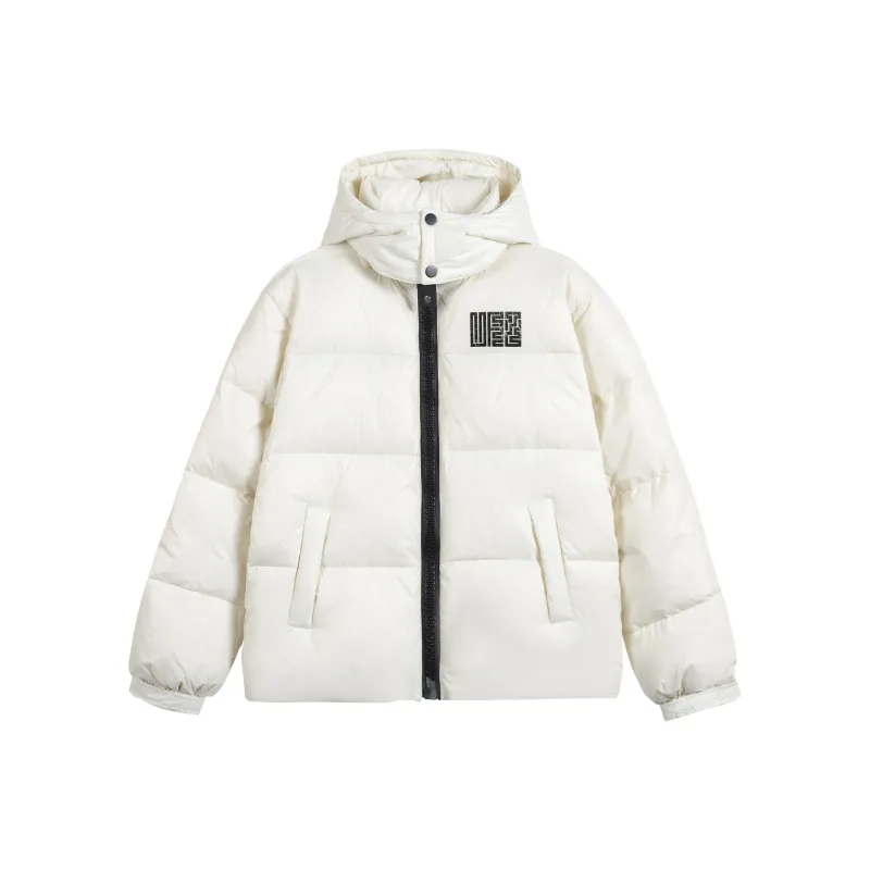 UFZ New National Standard 90 Fill Power White Duck Down Stand Collar Down Jacket Unisex-0
